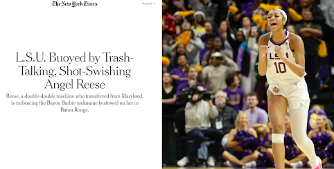 Angel Reese NYT